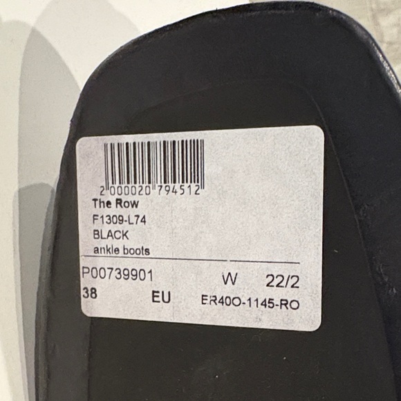 The Row Black Leather Boots - Picture 7 of 8